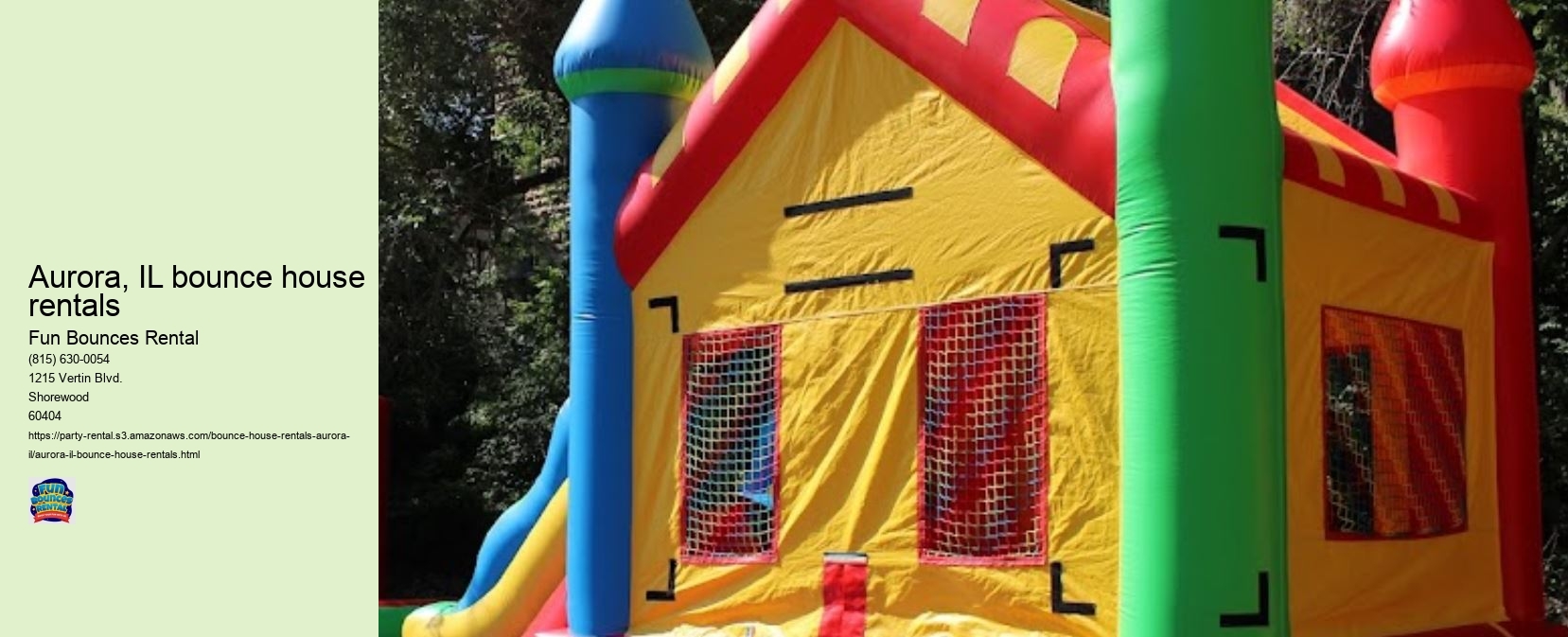 Aurora, IL bounce house rentals 