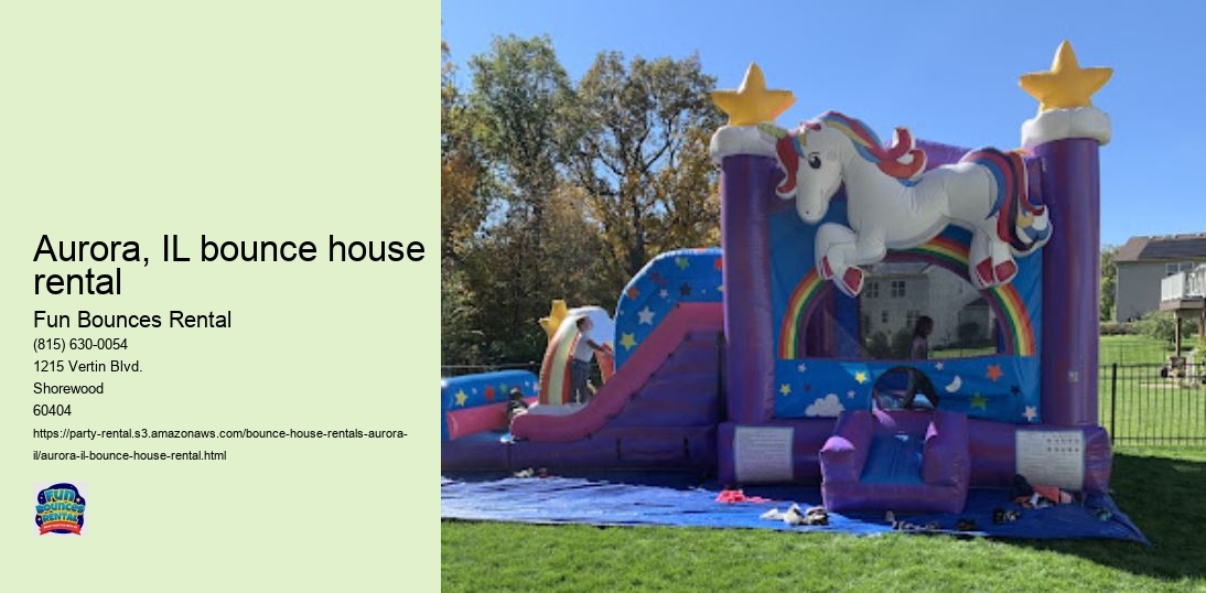 Jump for Joy: Fun Bounces Rental Offers the Best Bounce House Rentals in Aurora, IL!