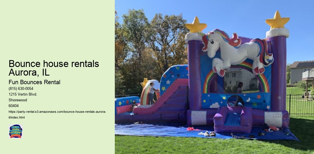 Turn Your Event into a Blast: Choose Fun Bounces Rental for Bounce House Rentals in Aurora, IL!