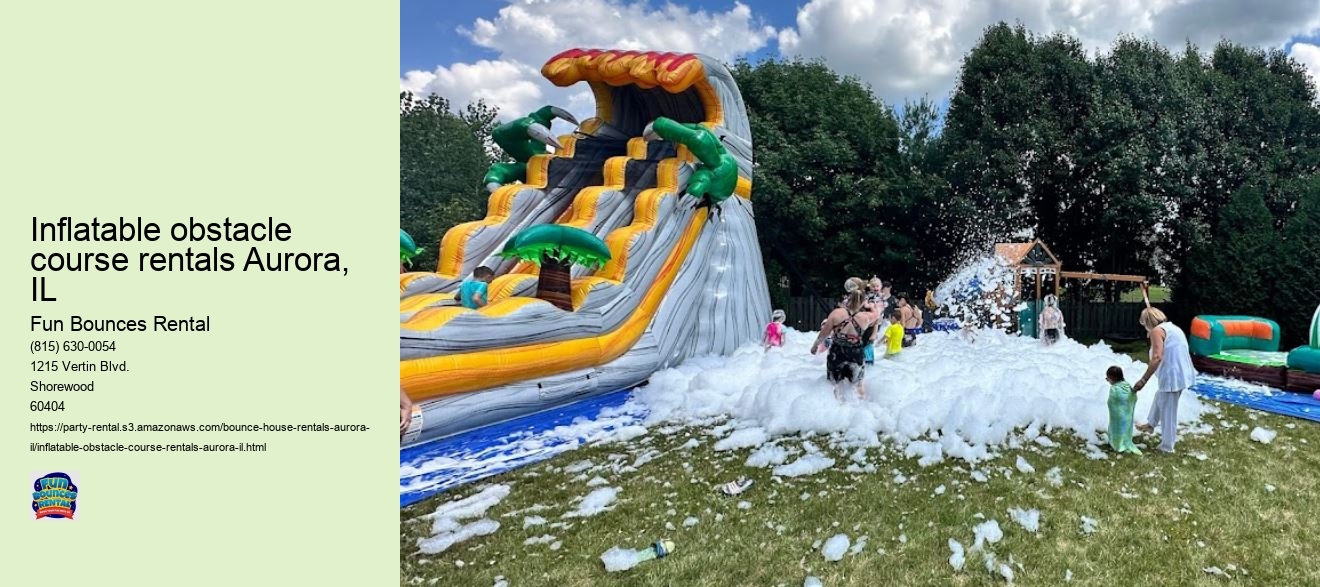 Elevate Your Event with Fun Bounces Rental's Premier Party Rentals in Aurora, IL!
