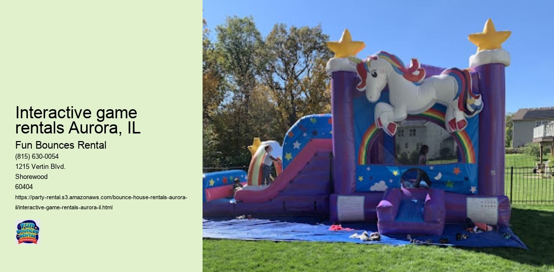Elevate Your Event with Fun Bounces Rental's Premier Party Rentals in Aurora, IL!