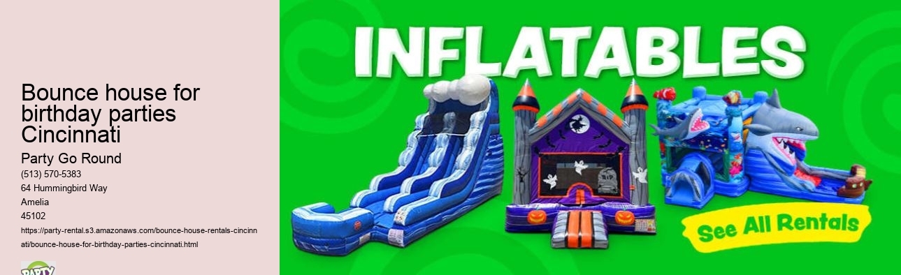 Bounce house for birthday parties Cincinnati