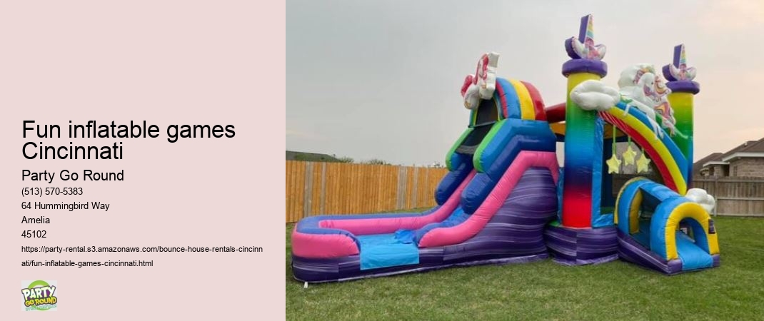 Fun inflatable games Cincinnati