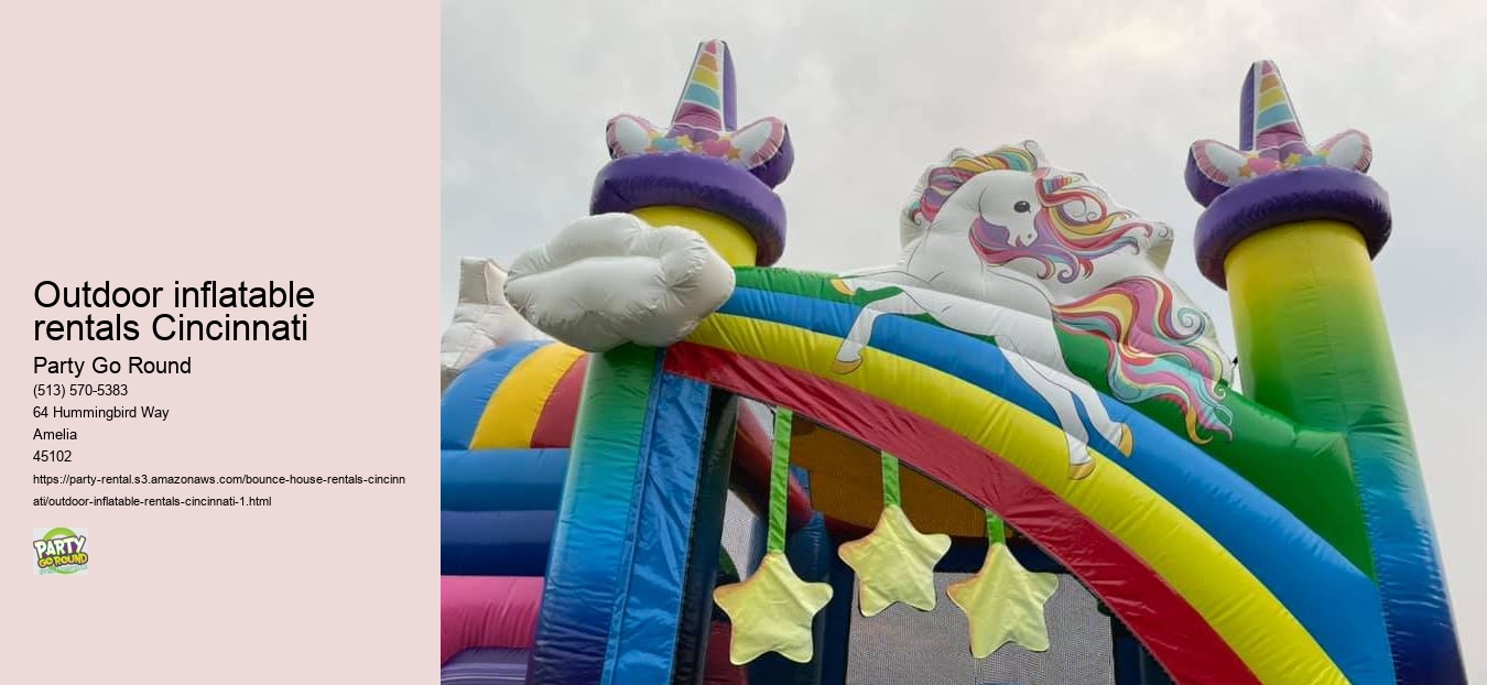 Outdoor inflatable rentals Cincinnati