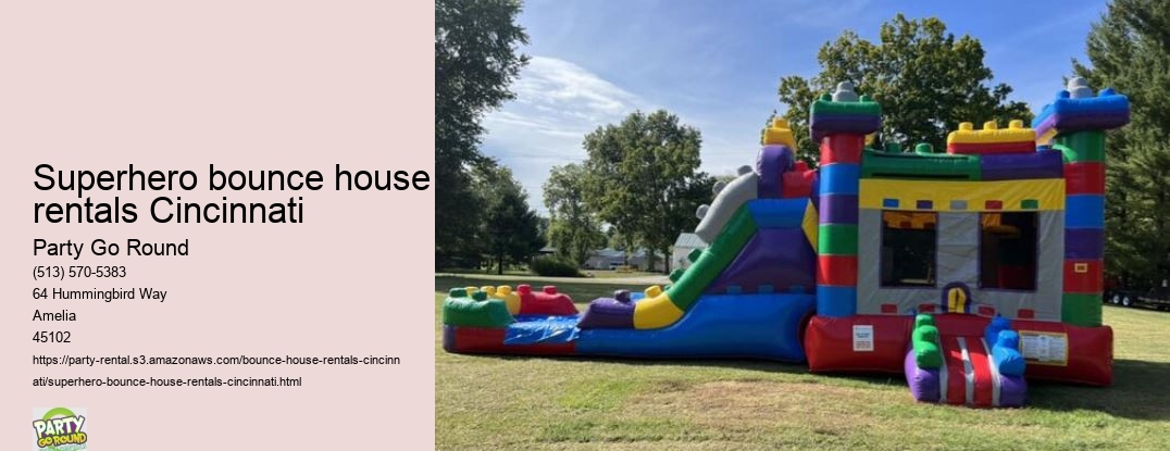 Superhero bounce house rentals Cincinnati