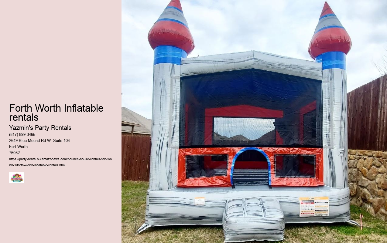 Forth Worth Inflatable rentals