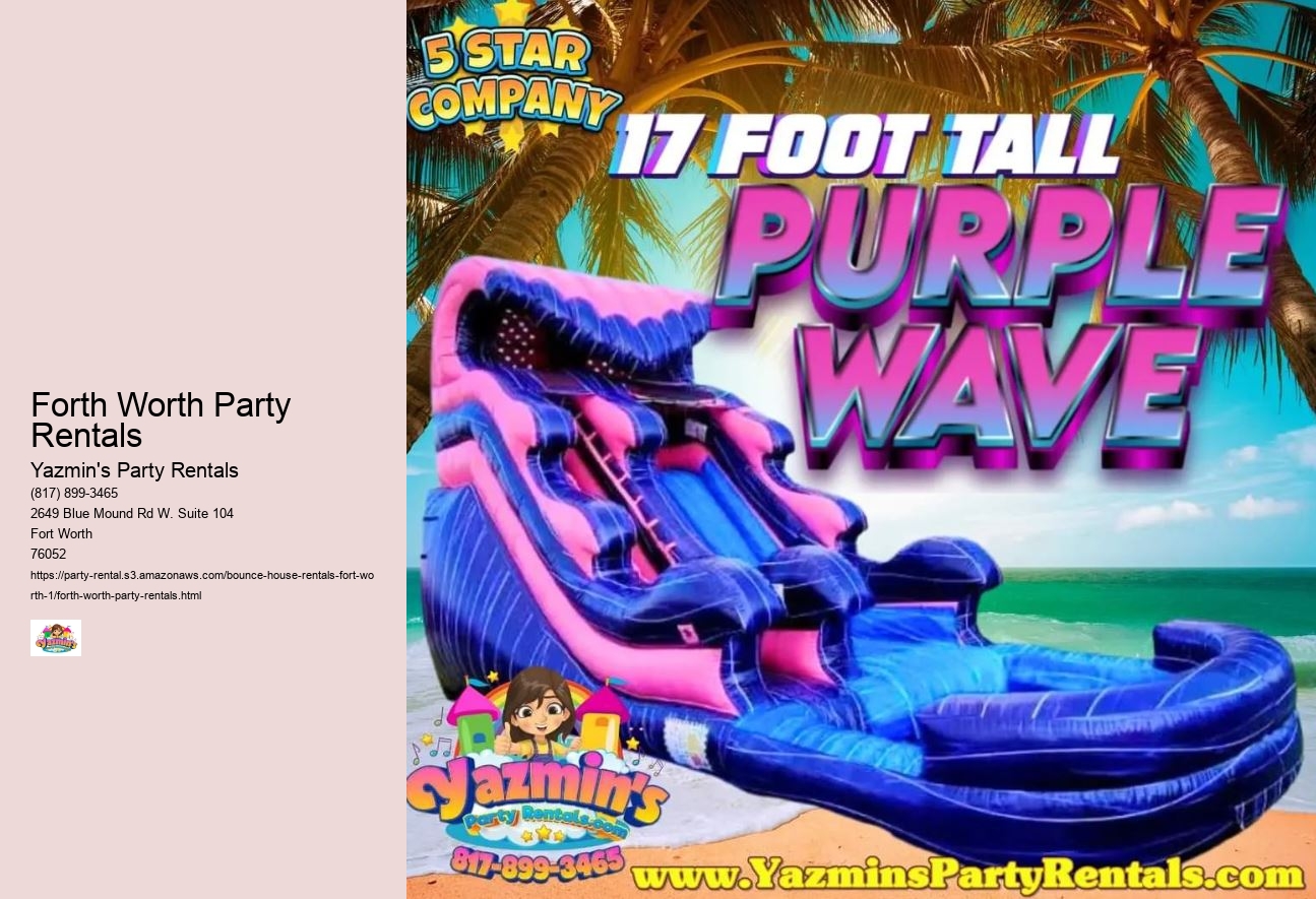 Forth Worth Party Rentals 