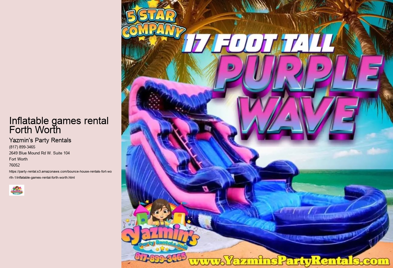 Inflatable games rental Forth Worth