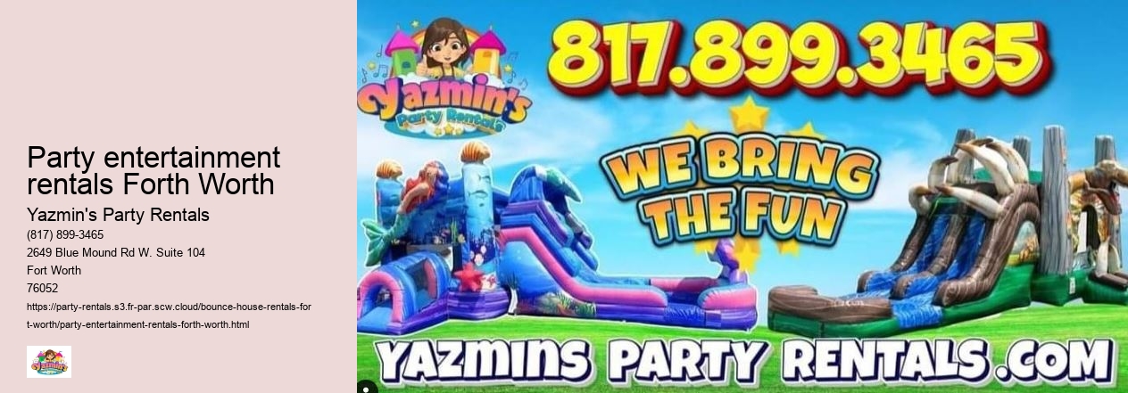 Forth Worth Inflatable rentals