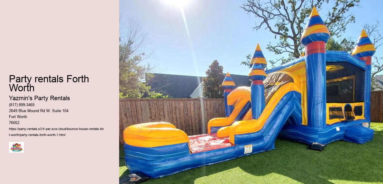 Forth Worth Bounce house rental