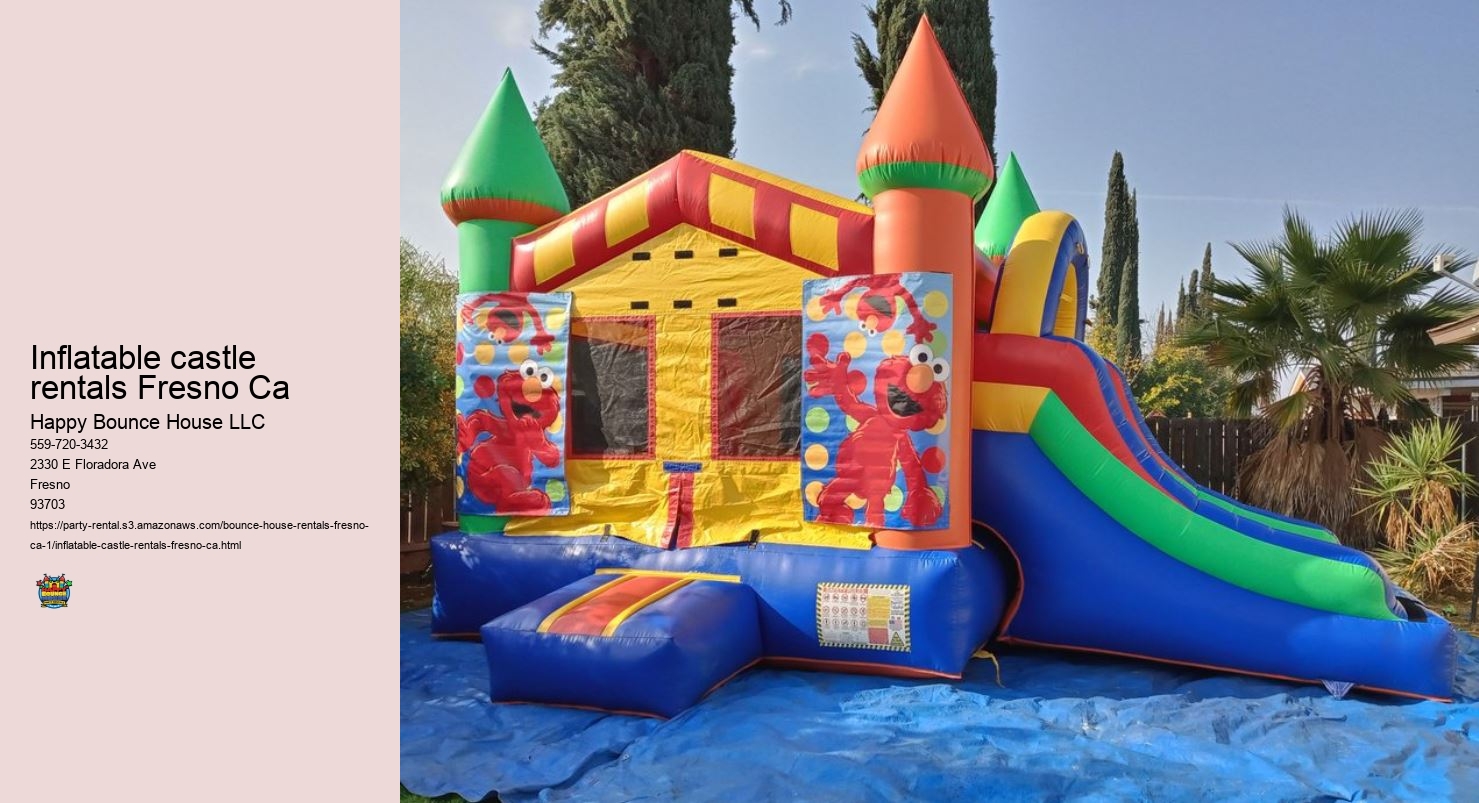 Inflatable castle rentals Fresno Ca