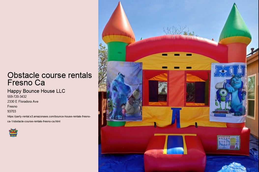 obstacle course rentals Fresno Ca
