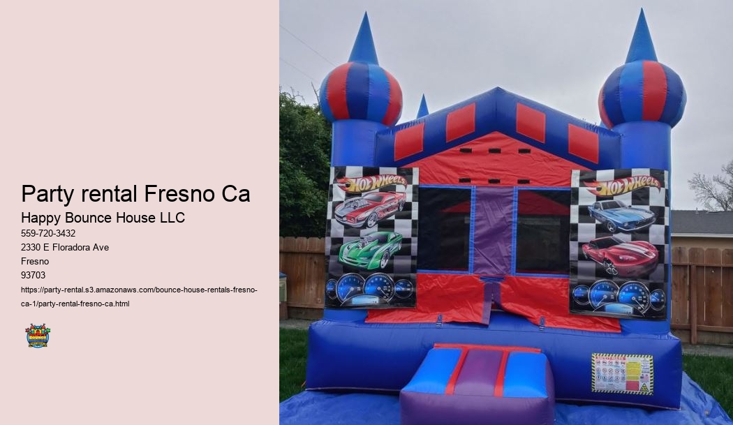Party rental Fresno Ca