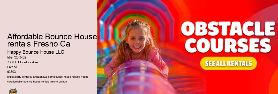 Affordable Bounce House rentals Fresno Ca