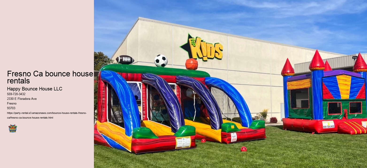 Fresno Ca bounce house rentals