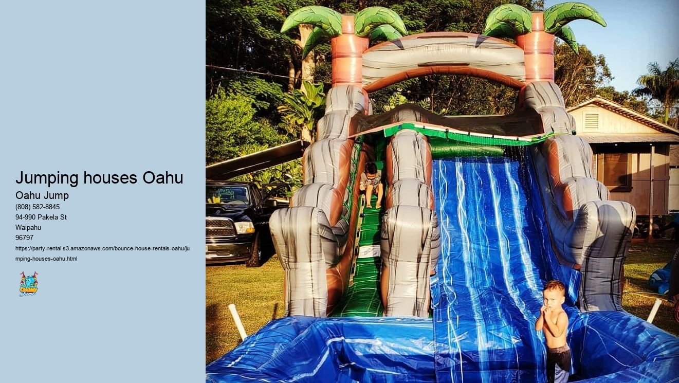 Oahu Jump: Where Every Detail Counts – Reserve Your Bounce House Today!