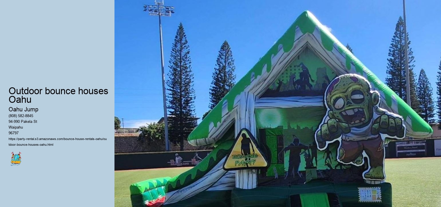 Outdoor bounce houses Oahu 
