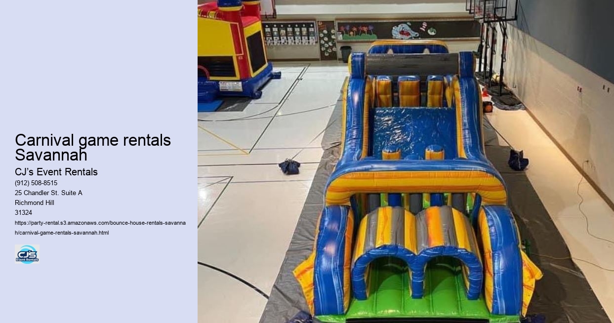 Bounce Beyond Expectations: CJs Event Rentals in Savannah Delivers Fun!