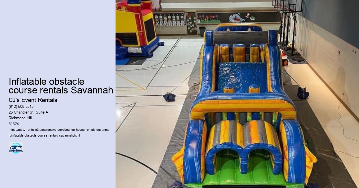 CJs Event Rentals: Your Partner for Bouncing Fun in Savannah!