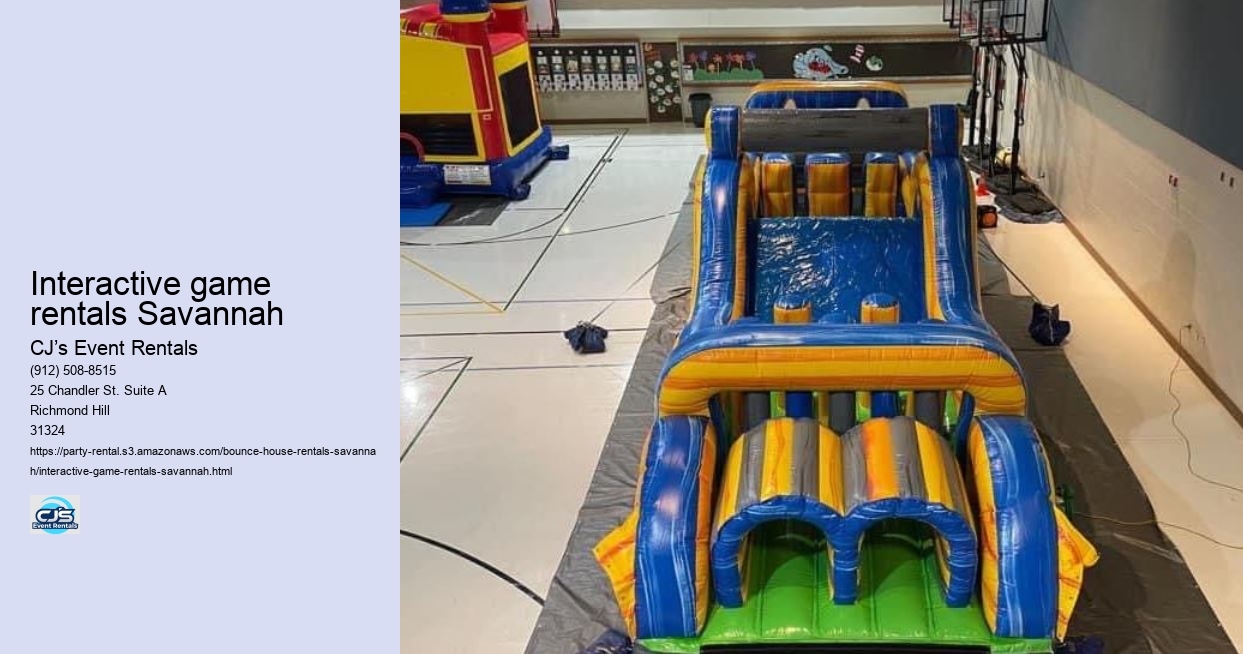 Savannahs Bounce House HQ: CJs Event Rentals Makes Every Event a Blast!