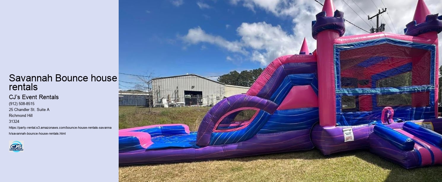 Savannah Bounce house rentals