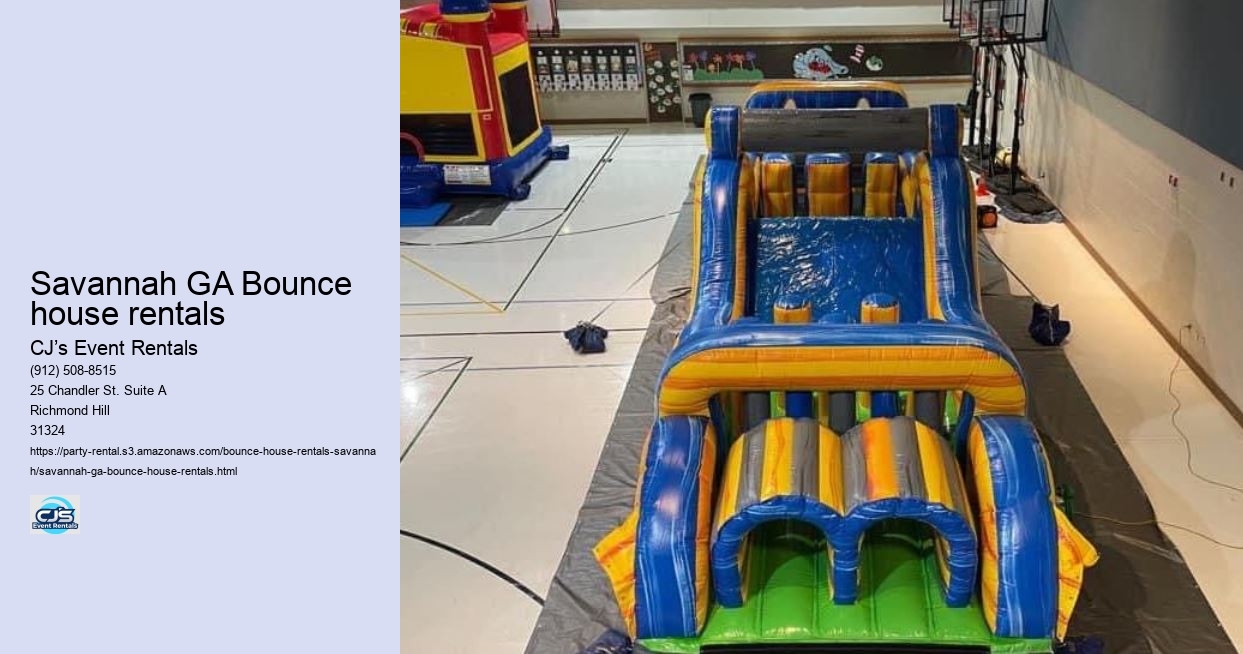 Savannah GA Bounce house rentals