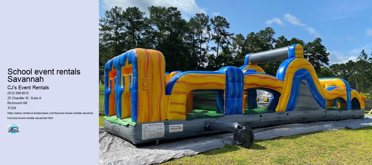 School event rentals Savannah