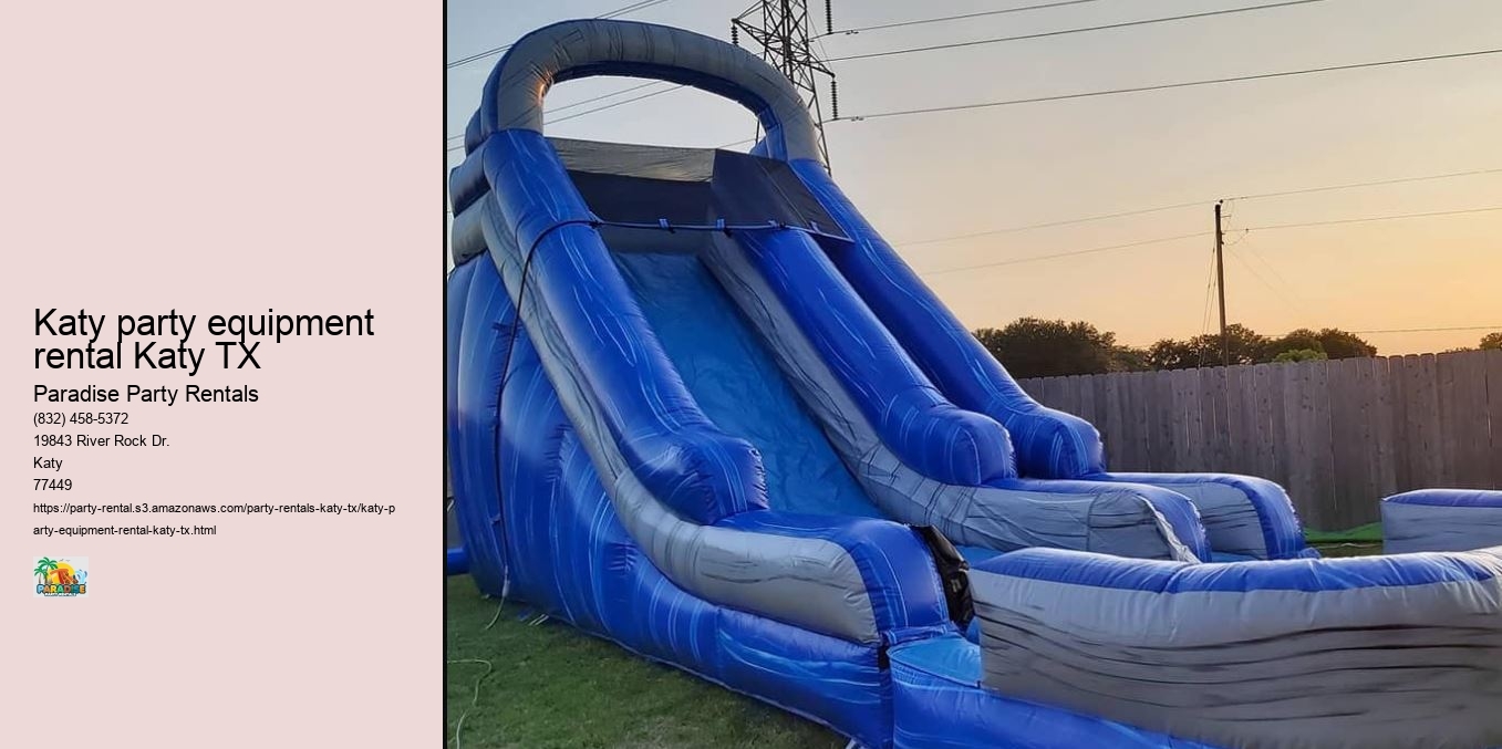 Katy party equipment rental Katy TX