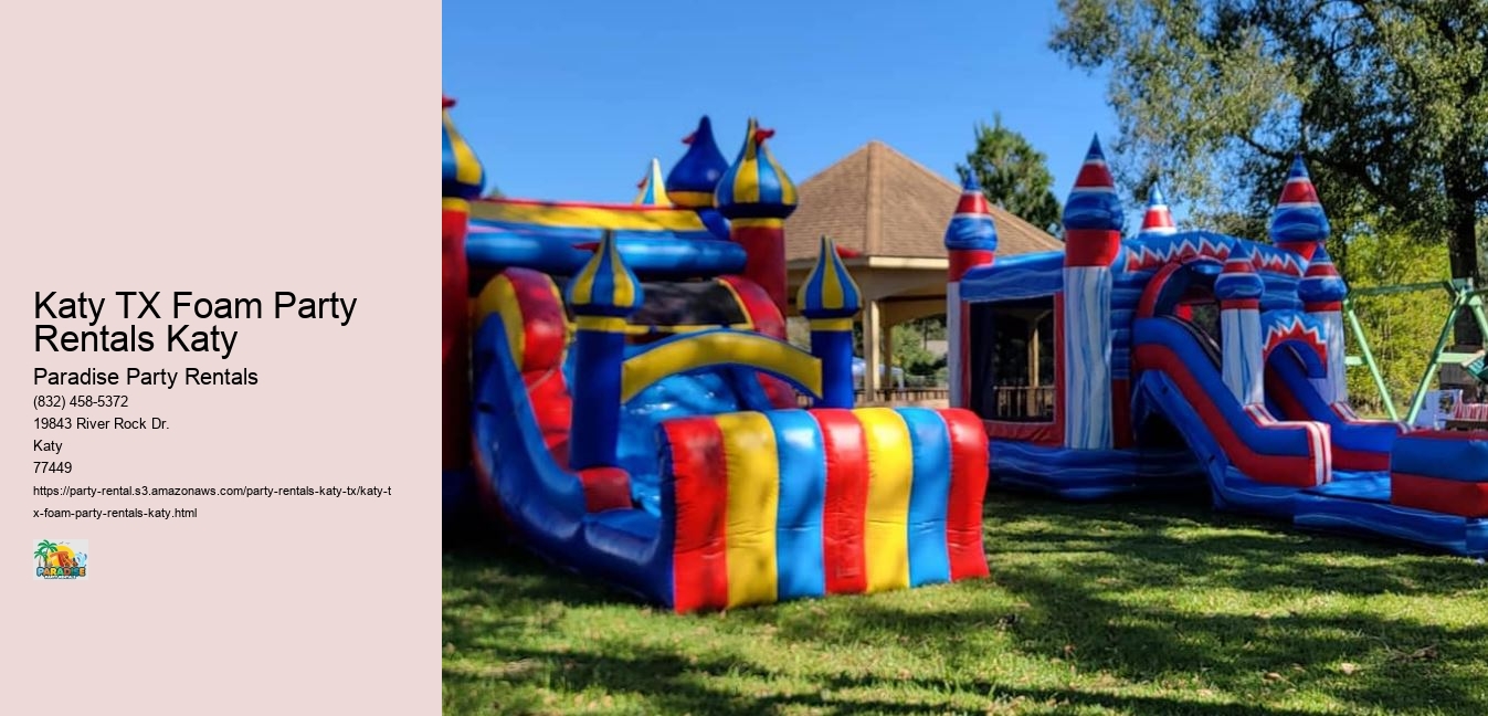 Katy TX Foam Party Rentals Katy 
