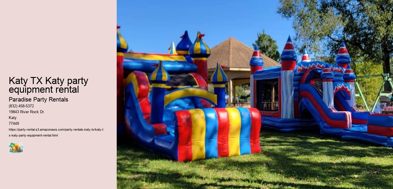 Katy TX Paradise Party Rentals: Elevating Events to New Heights!