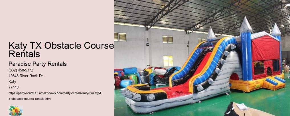 Katy TX Obstacle Course Rentals 