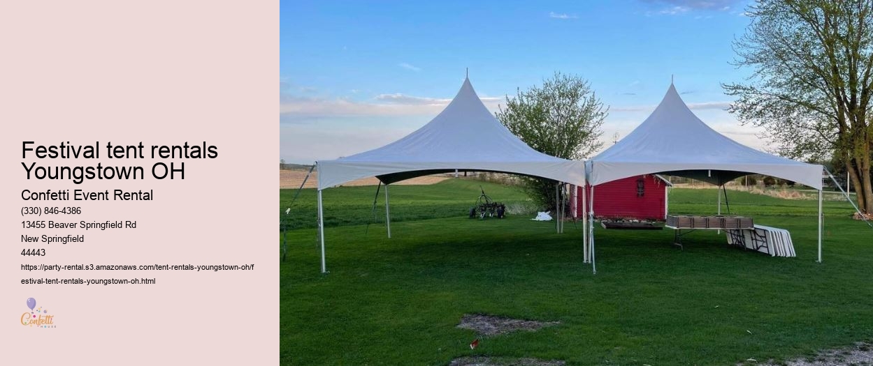 Outdoor event solutions: tent rentals Youngstown OH
