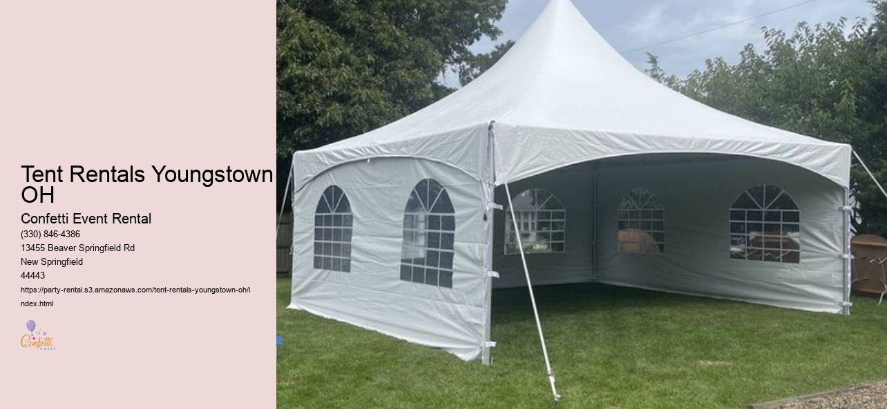 Youngstown OH tent rentals for events