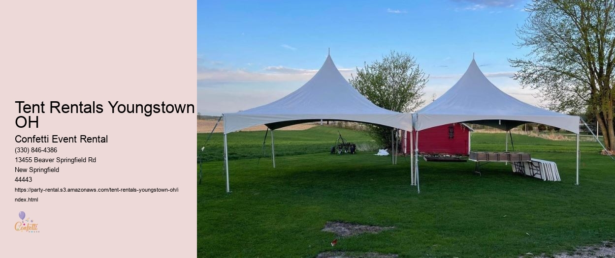 Tent rentals for government events in Youngstown OH