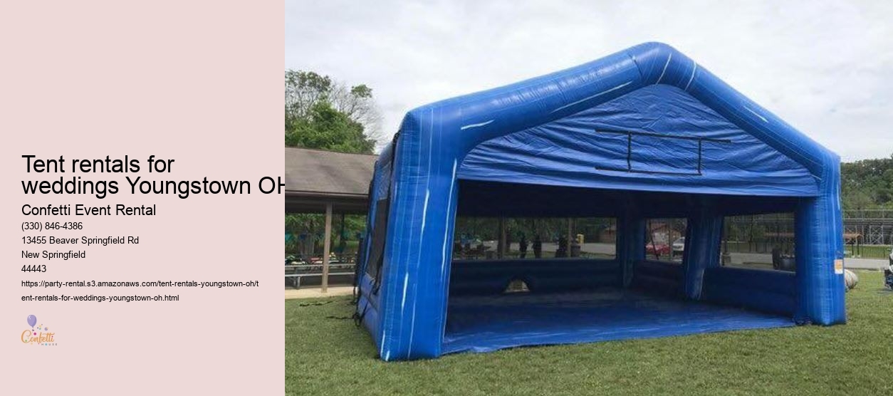 Tent rentals for weddings Youngstown OH
