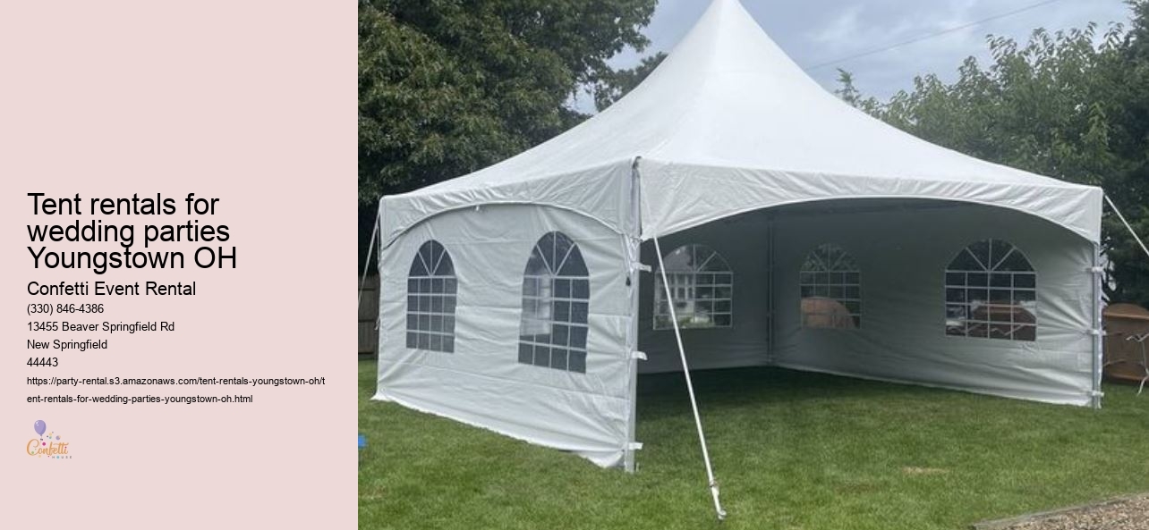 Luxury wedding tent rentals