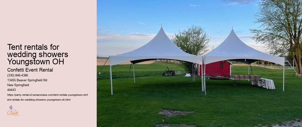 Tent rentals for environmental expos in Youngstown OH