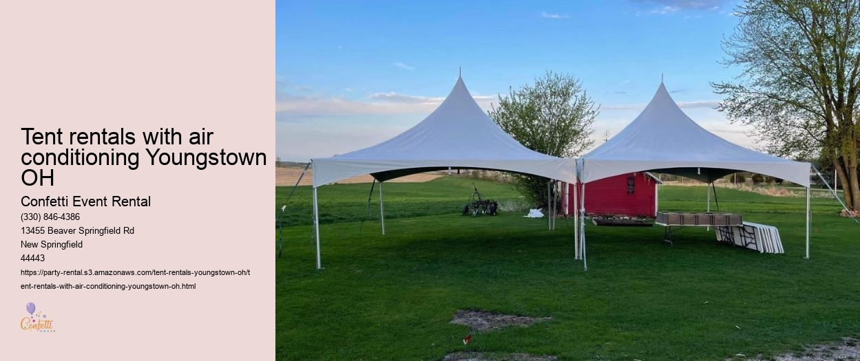 Youngstown OH tent rentals: Custom branding available