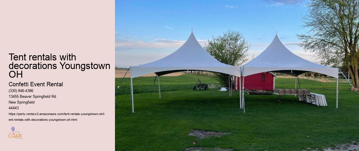 Tent rentals Youngstown OH: Interactive event solutions