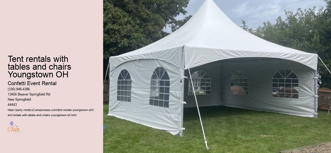 Tent rentals with projectors Youngstown OH